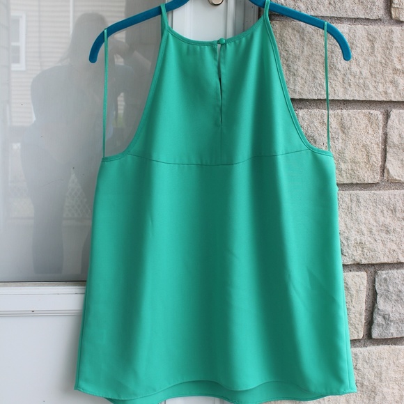 Sea Green Ruffle Tank - Picture 3 of 7